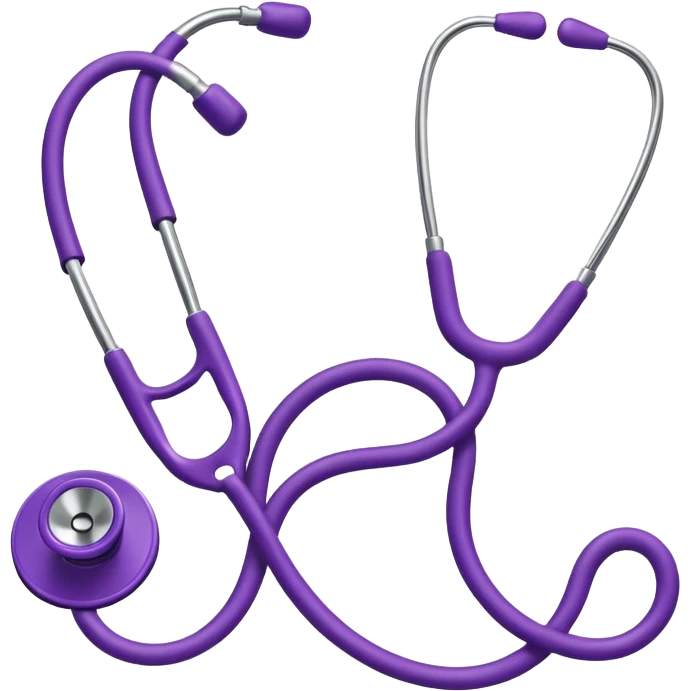 Purple stethoscope  emoji
