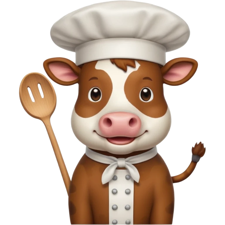 Cow with chef hat emoji
