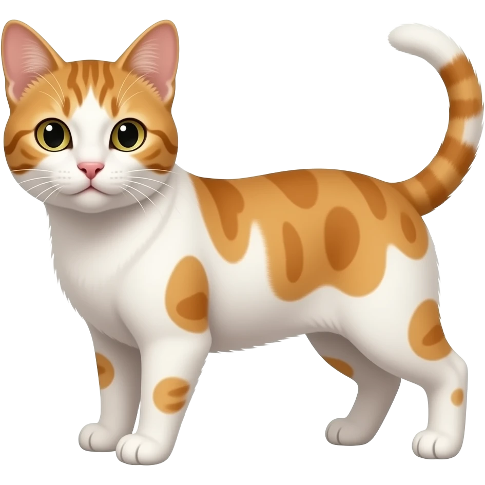 Singlish shorthair pointer orange and white emoji