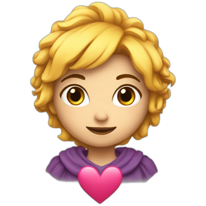 Coeur avec inscrit lina emoji