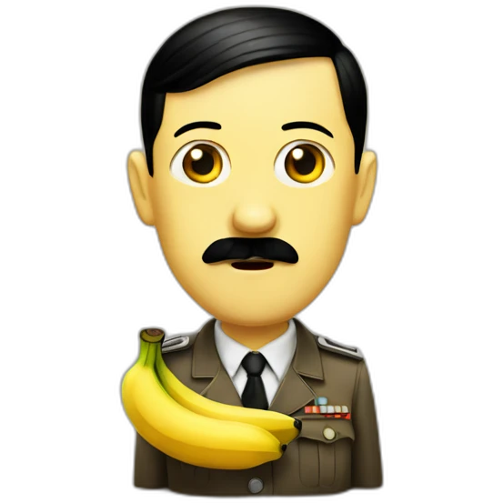 hitler with a banana emoji
