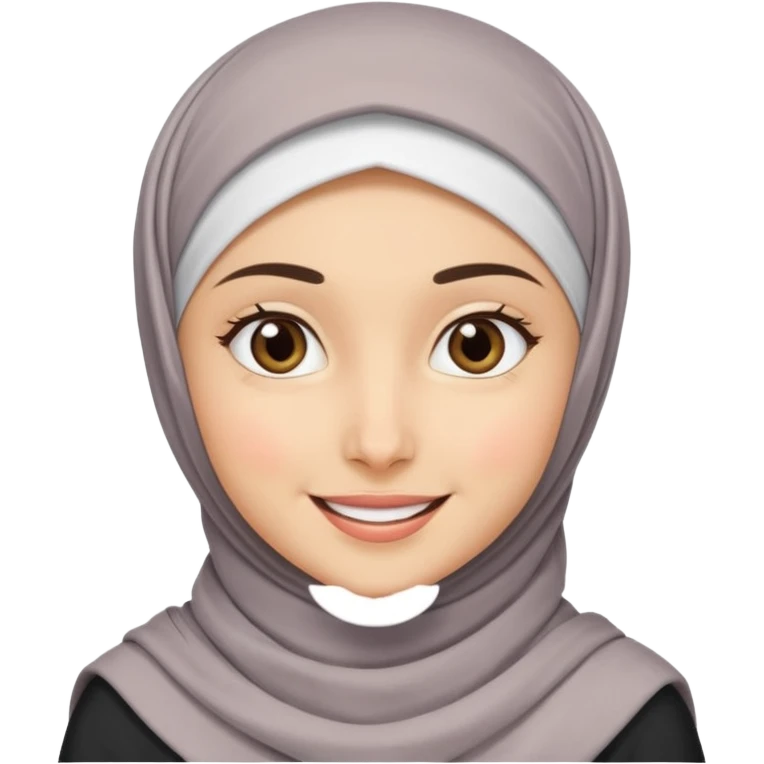 smiling hijabi girl emoji