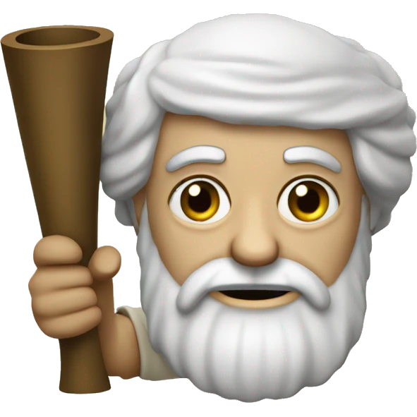 Aristotle holds a scroll in his hand emoji