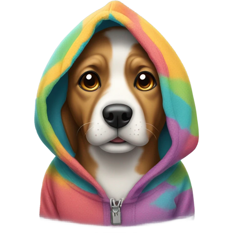 Dog in hoodie emoji
