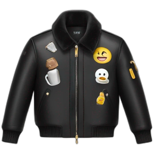 Virgil Abloh with louis Vuitton jacket emoji