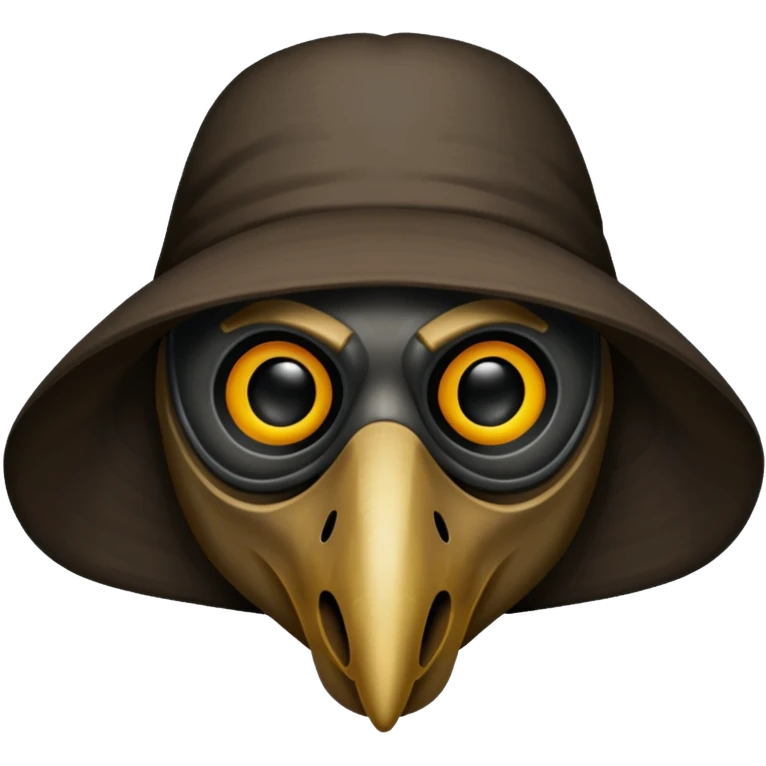 plague doctor mask no hat straight forward emoji