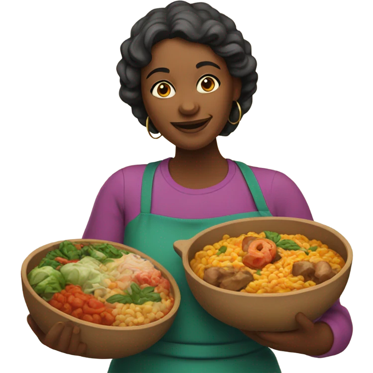 Mom with a pula emoji