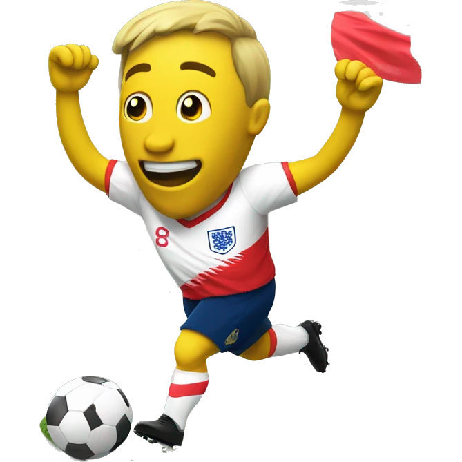 a banana playing football for england (football/soccer) emoji