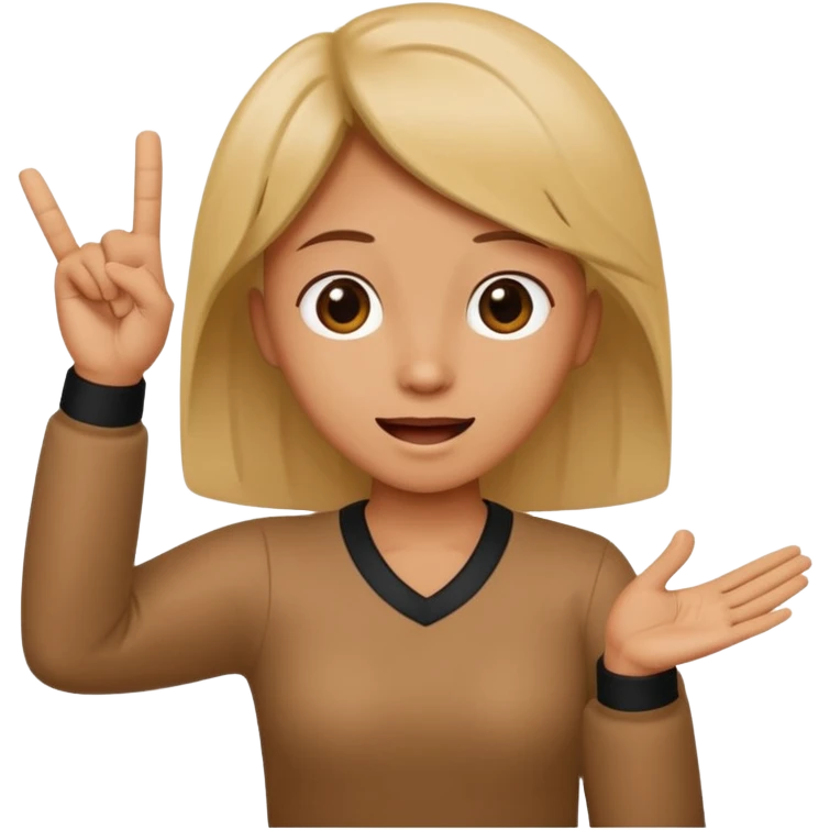 WEST SIDE SINGG WITH FINGERS. a W with one Hand🖐️ emoji
