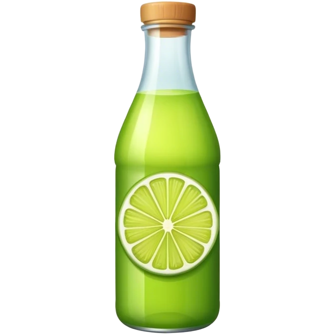 Lime juice bottled emoji