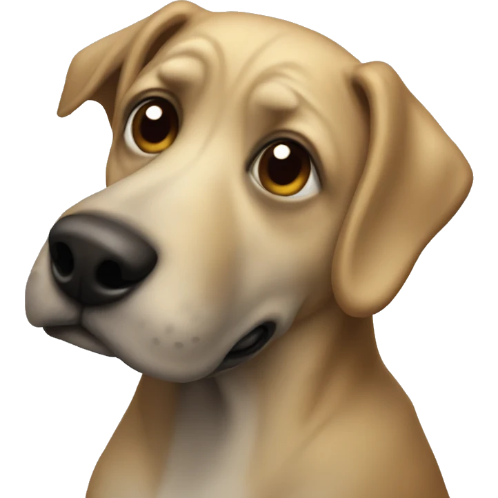 weird ahh dog emoji