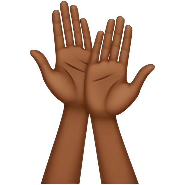 palms clapping another's hand
 emoji
