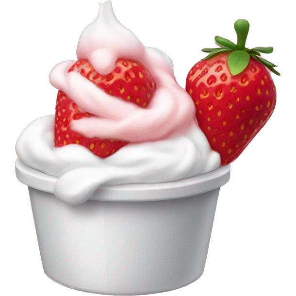 Strawberry fluff emoji