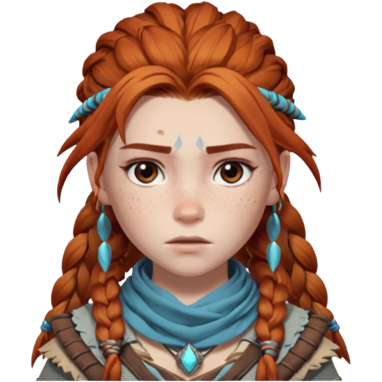 sad aloy from horizon forbidden west the game emoji