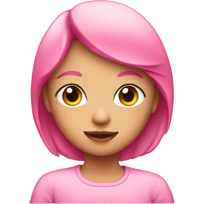 Pink girl emoji