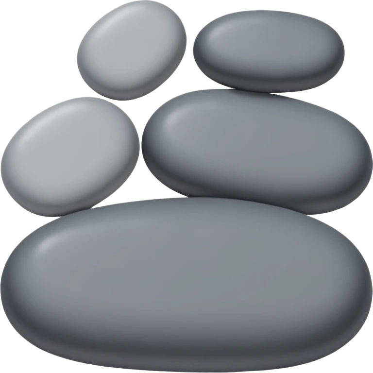 beautiful pebbles emoji