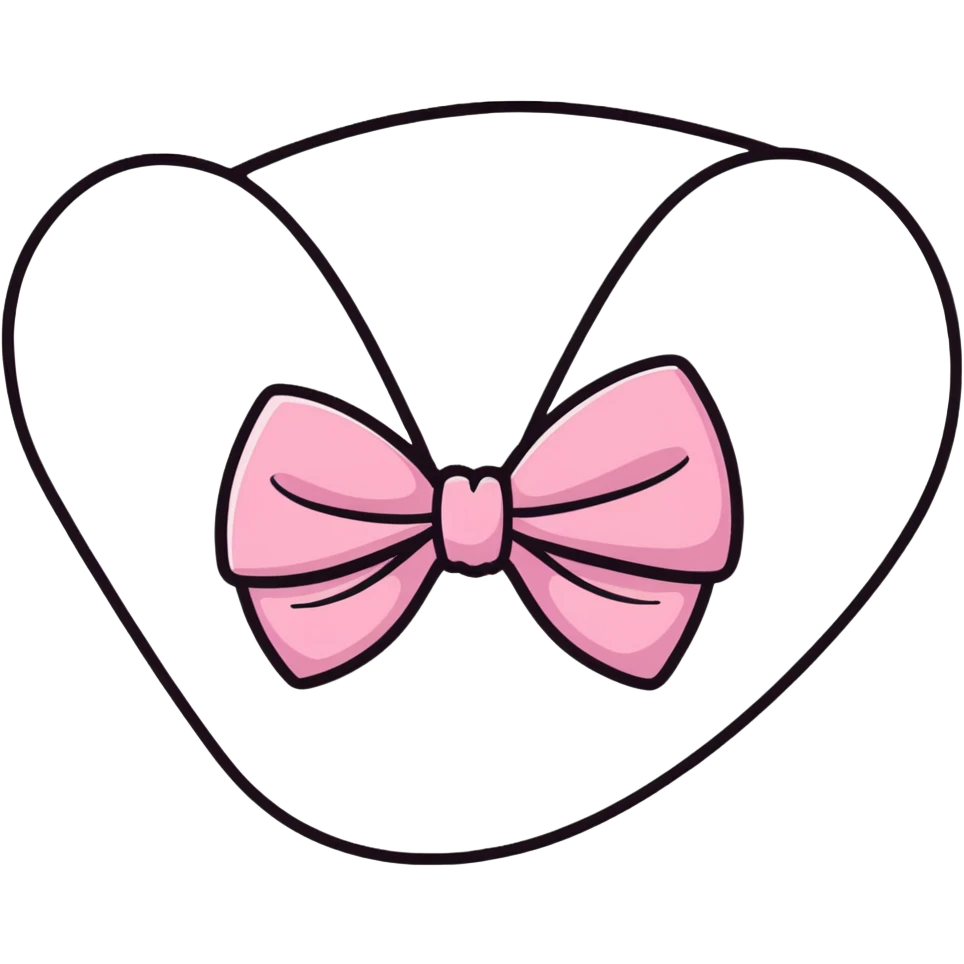 pink bow emoji