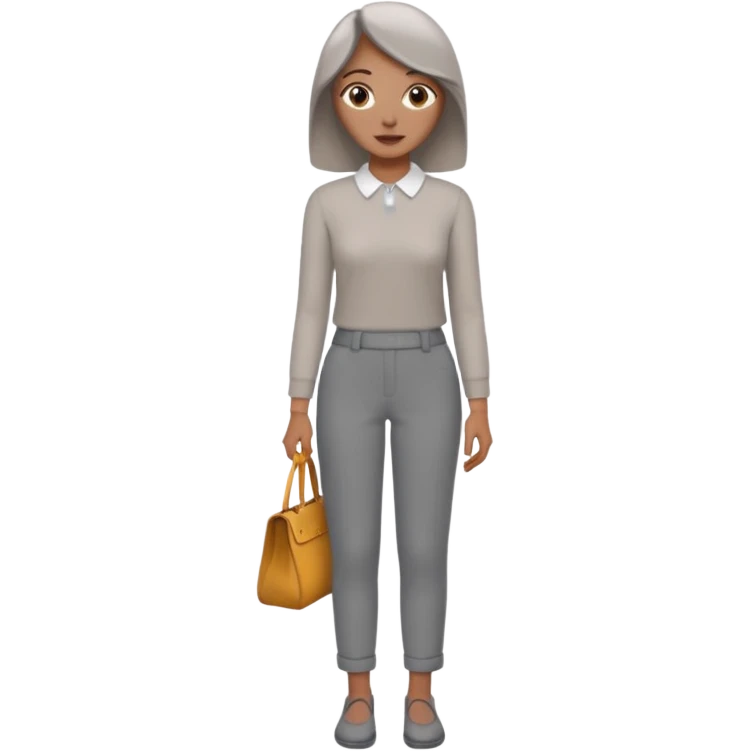grey women trousers emoji