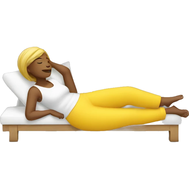 yellow woman relax emoji