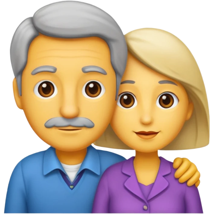 pareja mayor de edad emoji