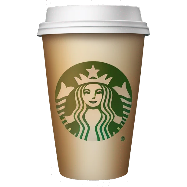 Starbucks coffee cup emoji