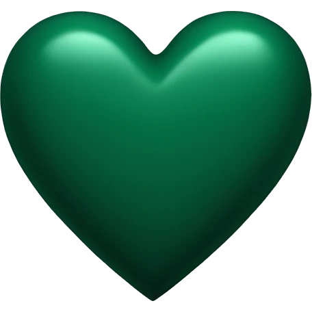 dark green heart emoji