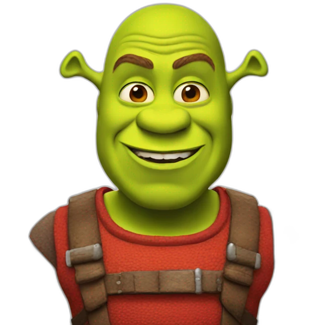 red-shrek emoji