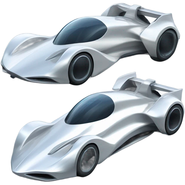 a race car on the moon emoji