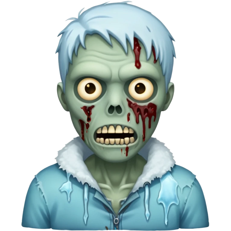 freezing zombie emoji