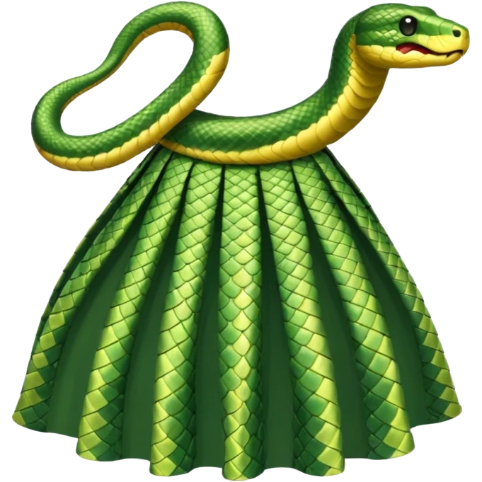 snake with a skirt emoji