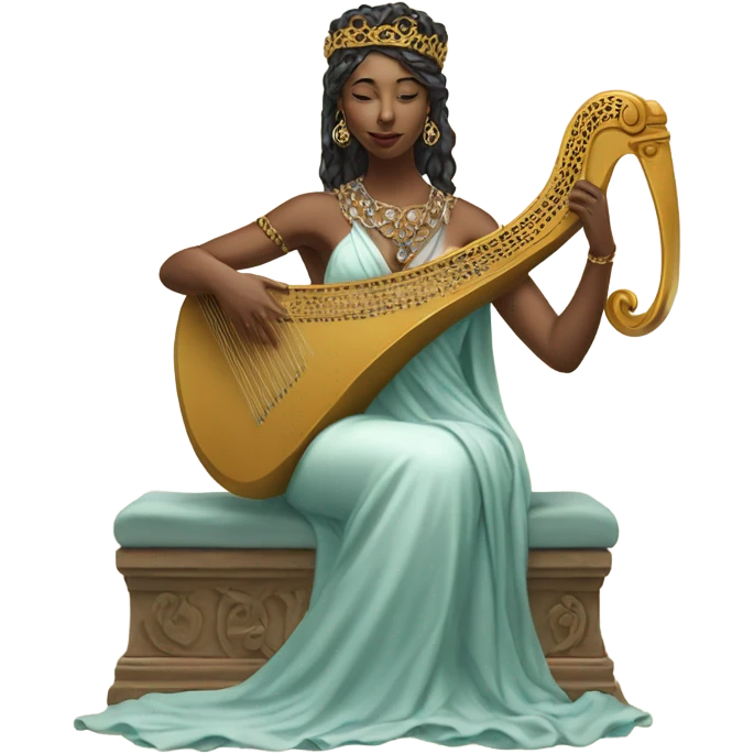 goddess with harp emoji