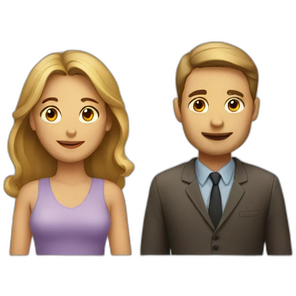 Man and woman emoji