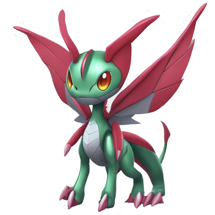Cool Edgy Cute Chibi Legendary Shiny Fakemon-Pokémon-Genesect-Flygon With Full Body Detailed High Quality emoji