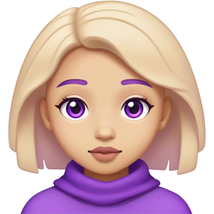 Cute asthetic purple  emoji