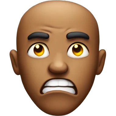 mad emoji with lighting in the background  emoji