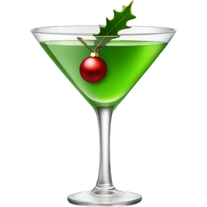 Christmas martini emoji