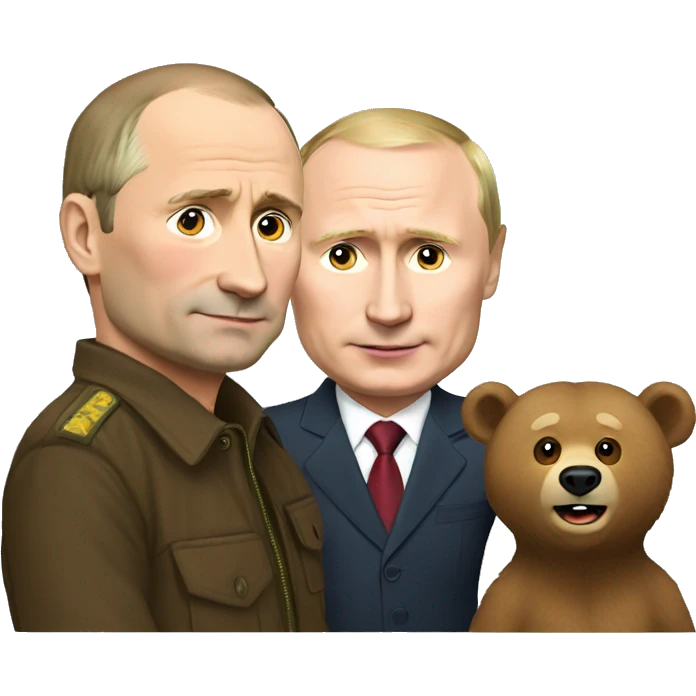 Putin and bear emoji