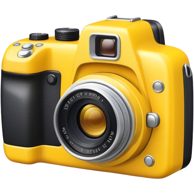 yellow professional camera emoji