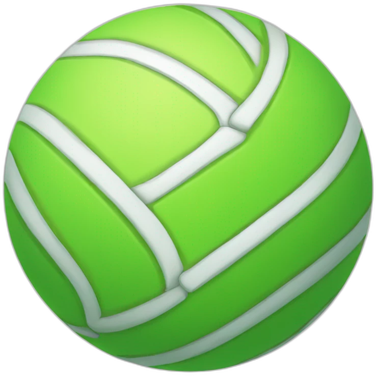 Balle de tennis verte emoji