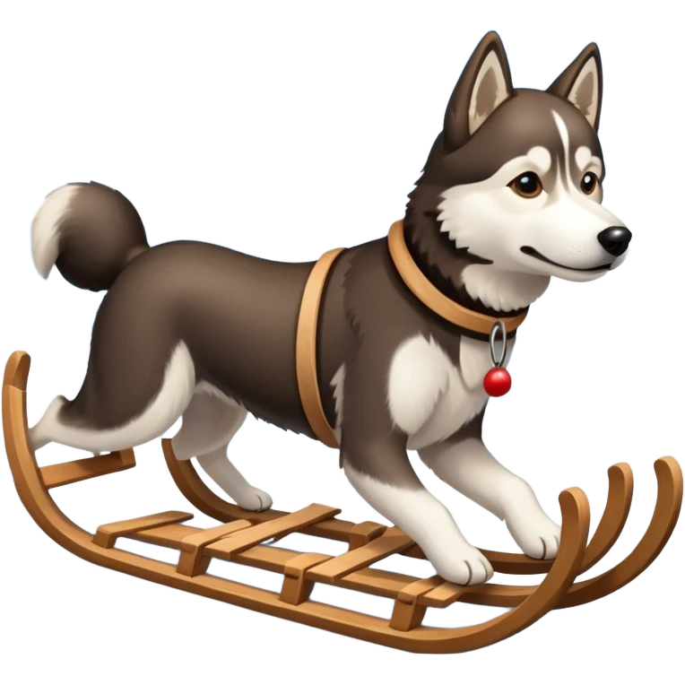 Dog sled emoji