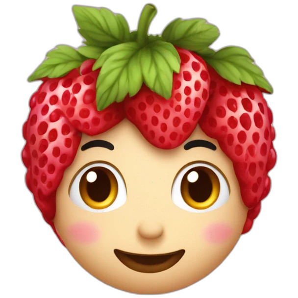 Fraise framboise myrtille emoji