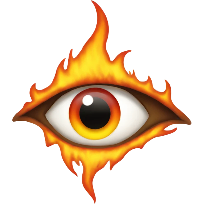 eye and fire emoji