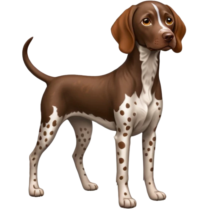 orange spotted german short haired pointer emoji