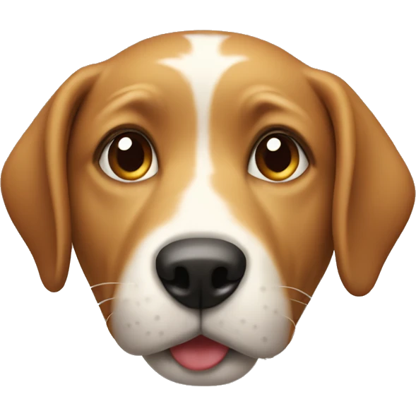 Apple dog emoji