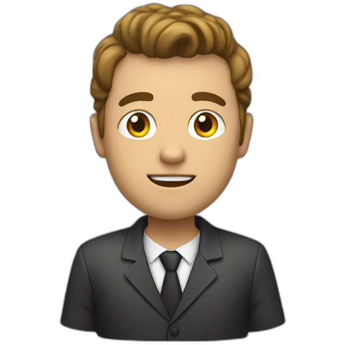 Persona escribiendo emoji