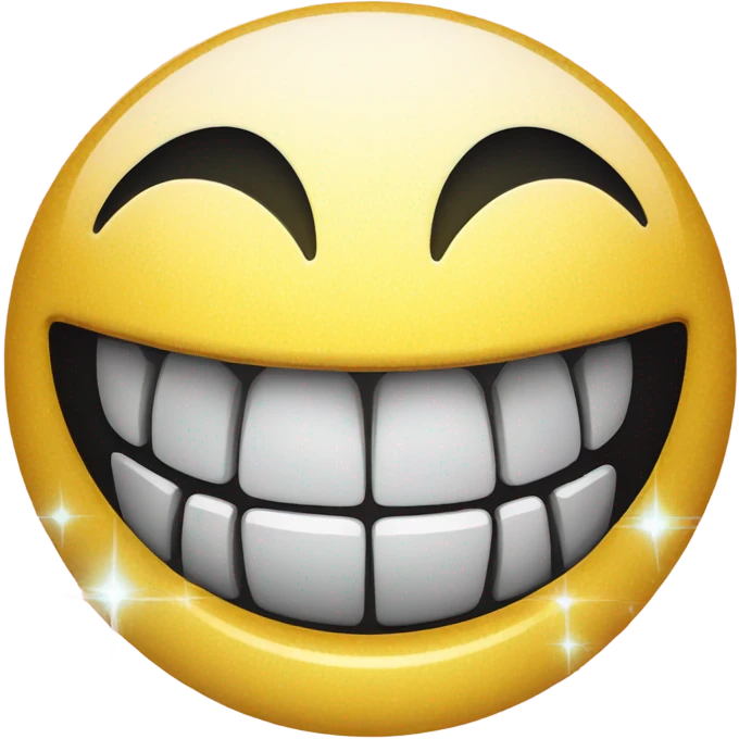 Smiley with grill emoji