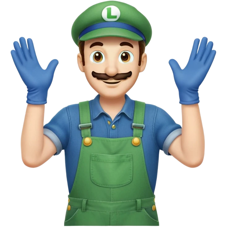 Luigi from Mario Bros emoji