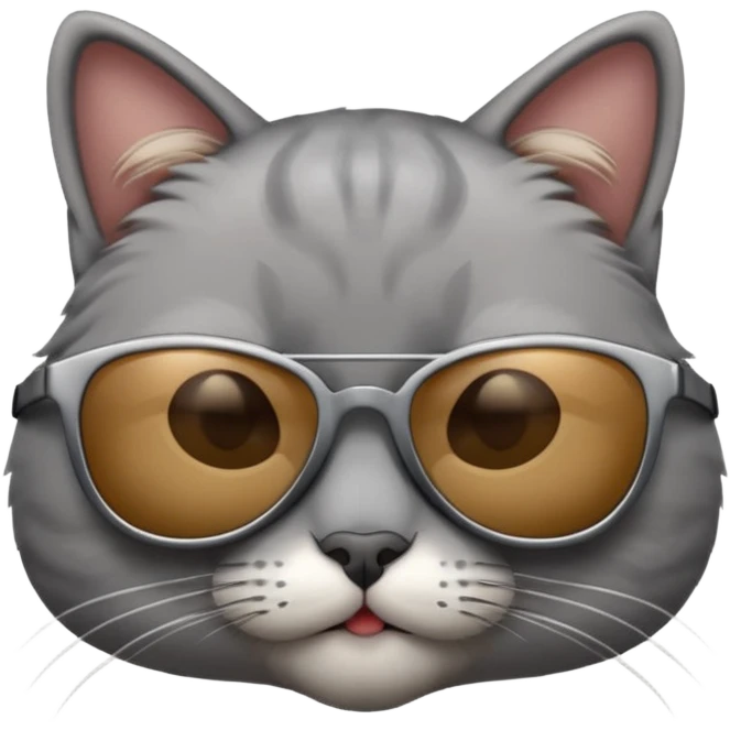 Cat wearing sunglasses emoji