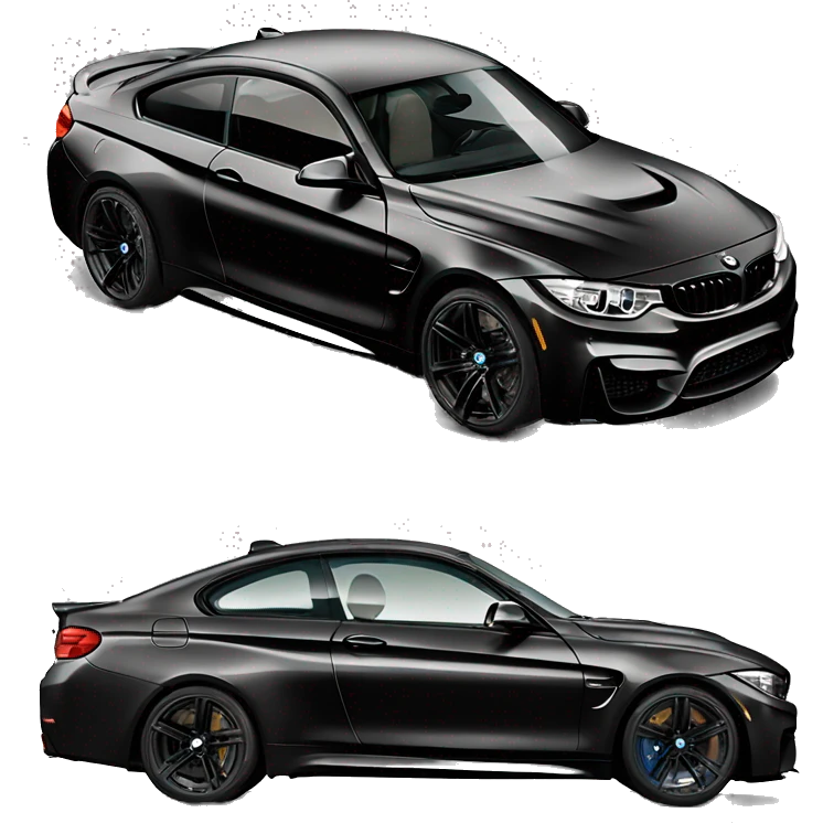 Bmw m4 noir emoji