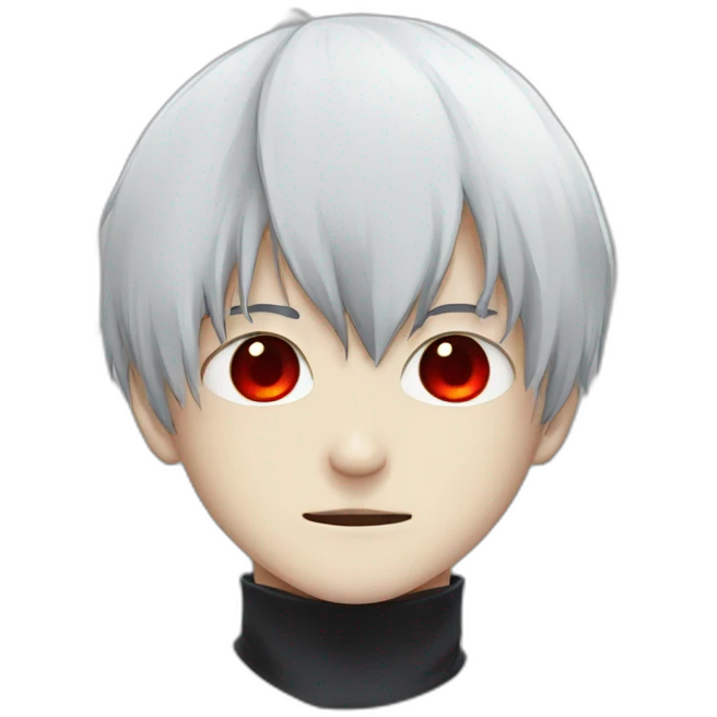 Kaneki ken avec un œil rouge emoji